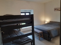 Gîte 2 du Fays - Chambre 4 personnes 1 lit 140 et 2 lits superposés de 90