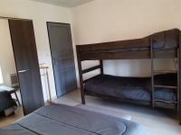 Gîte 2 du Fays - Chambre 4 personnes 1 lit 140 et 2 lits superposés de 90