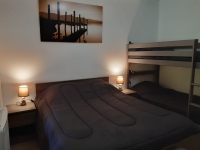 Gîte 3 du Fays - Chambre 3 de 4 personnes avec 1 lit 140 et 1 lit superposé de 2x90